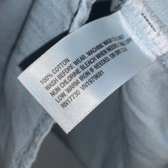 Cat & Jack Denim longsleeve 14/16 NWT - Picture 3 of 4